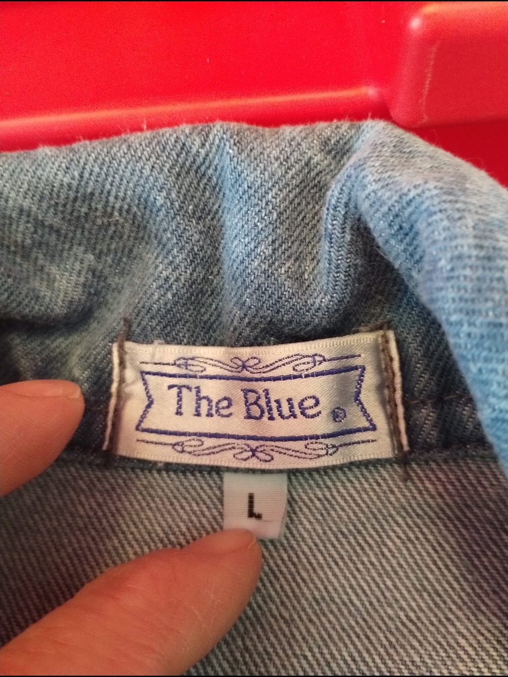 Vintage "Grandma Core"Embroidered Western Denim Jacket - Blue Size Large - Picture 5 of 5